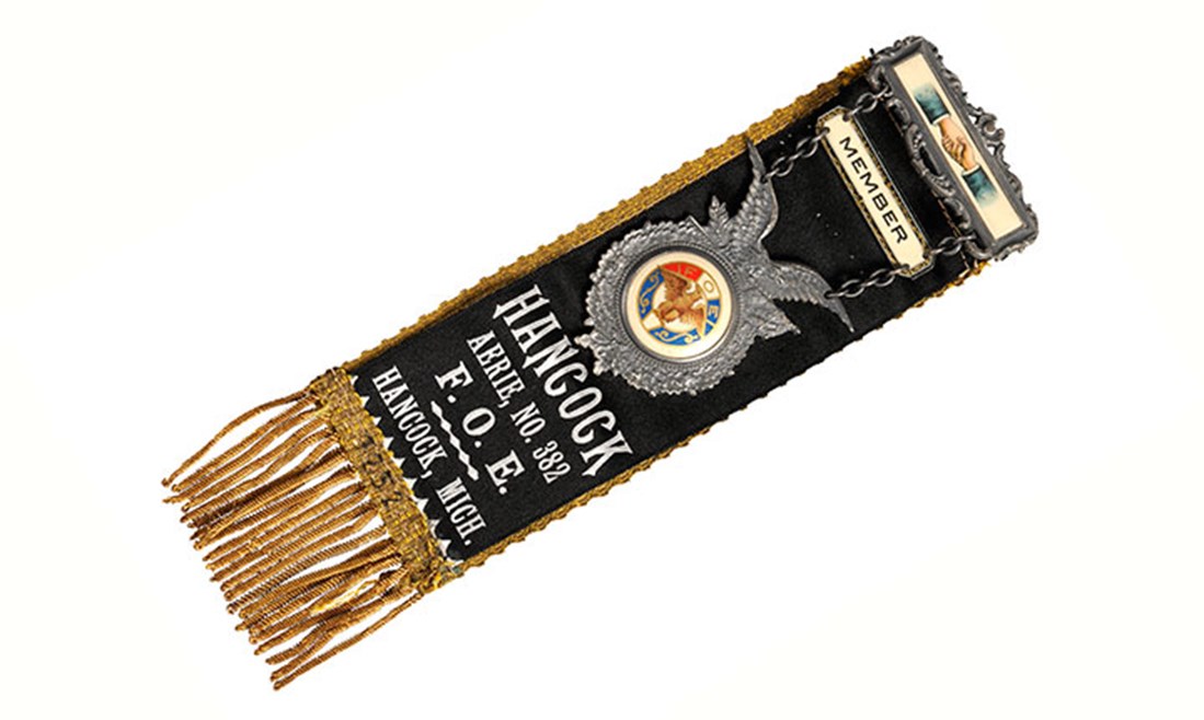Ordenstecken (Fraternal Order of Eagles) från Hancock
