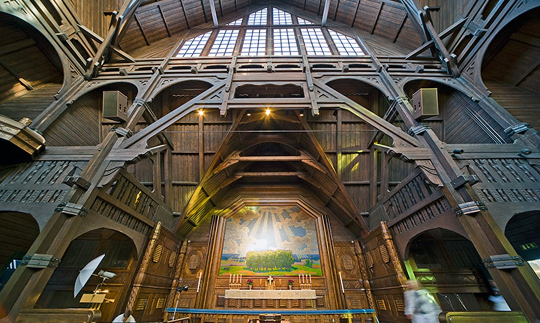 Interiör i Kiruna kyrka