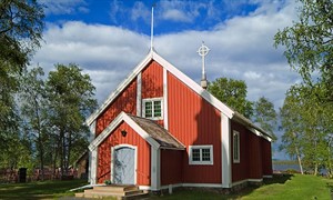 Jukkasjärvi kyrka, foto Daryoush Tahmasebi
